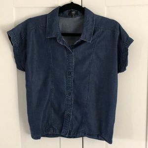 ABS denim crop top